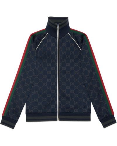 Gucci GG Jersey Cotton Jacket - Blue