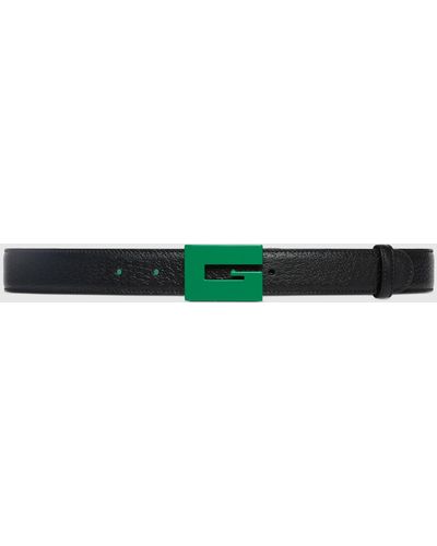 Gucci Belt With G Bold Buckle - Green