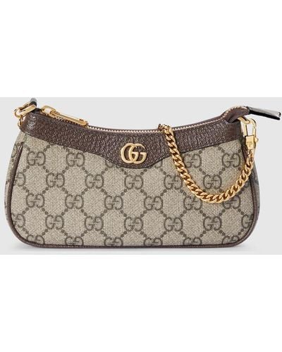 Gucci Ophidia Mini Bag - Brown