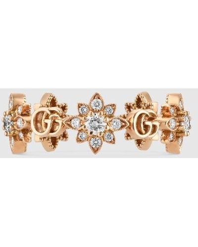 Gucci Flora 18k Diamond Ring - Multicolor
