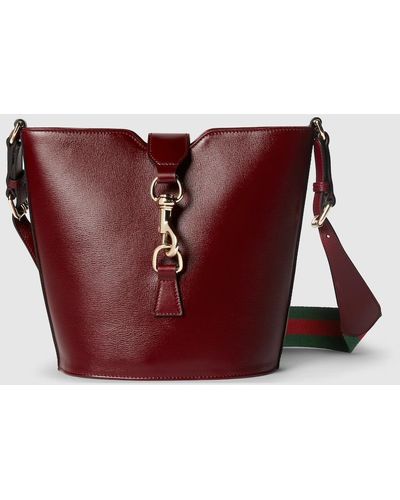 Gucci Mini Bucket Shoulder Bag - Red