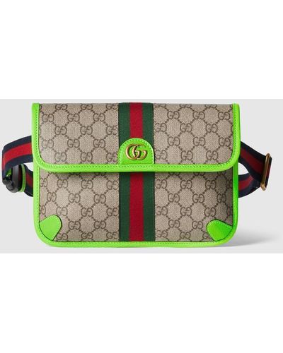 Gucci Ophidia GG Small Belt Bag - Green