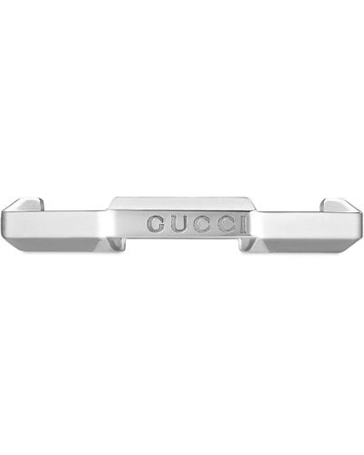 Gucci Link To Love Mirrored Ring - White