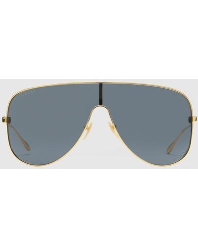 Gucci Mask Sunglasses - Gray