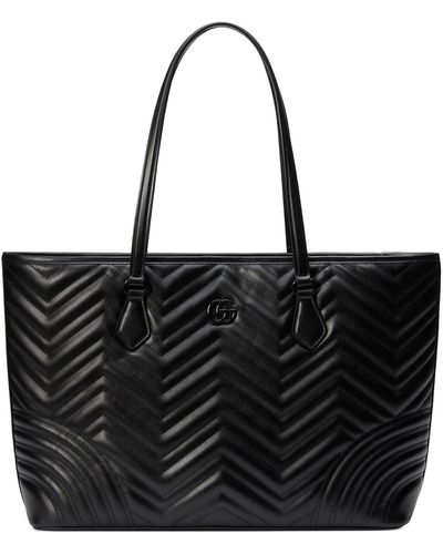 Gucci gg Marmont Shopper Bag - Black