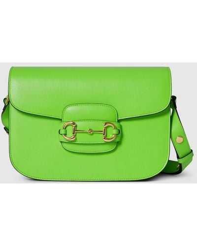 Gucci Horsebit 1955 Small Shoulder Bag - Green