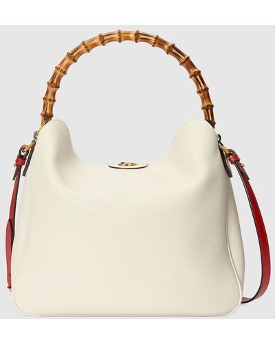 Gucci Diana Large Shoulder Bag - Natural