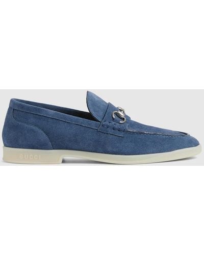 Gucci Loafer With Horsebit - Blue