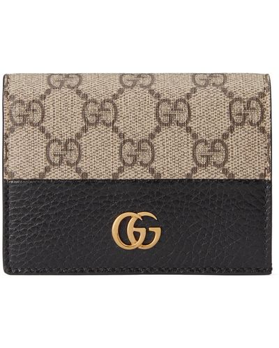 Gucci GG Marmont Card Case Wallet - Brown