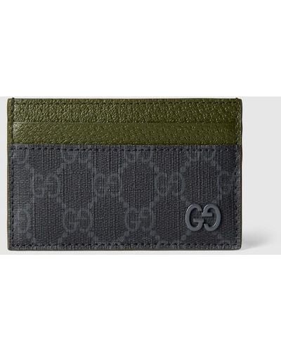 Gucci GG Card Case With GG Detail - Green