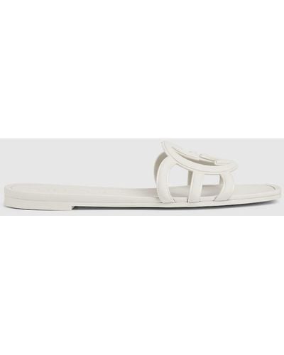 Gucci Interlocking G Slide Sandal - White