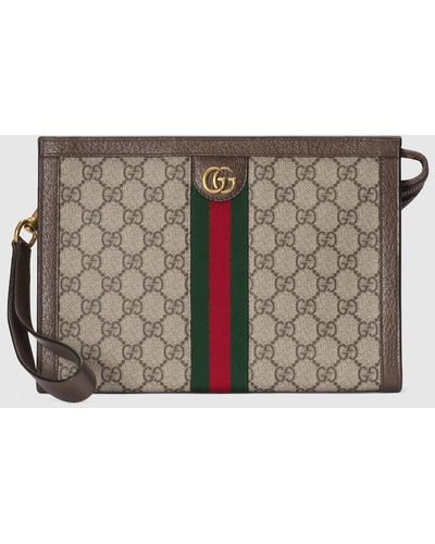 Gucci Ophidia GG Pouch - Metallic