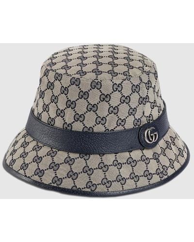 Gucci GG Canvas Bucket Hat - Gray
