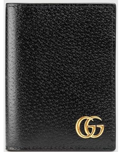 Gucci GG Marmont Leather Card Case - Black
