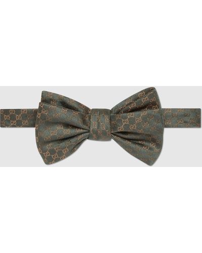 Gucci Silk Bow Tie - Green