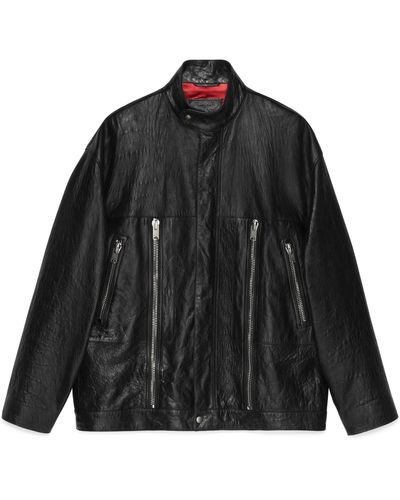 Gucci Leather Jacket - Black