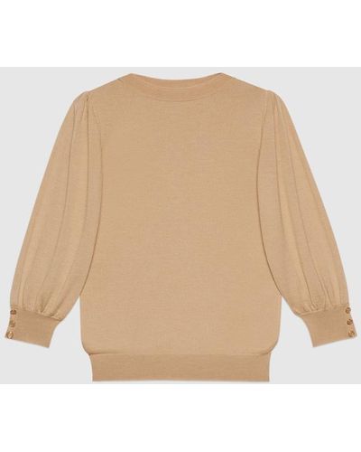 Gucci Extra Fine Wool Sweater - Natural