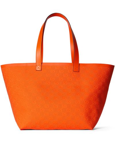 Gucci GG Medium Tote Bag - Orange