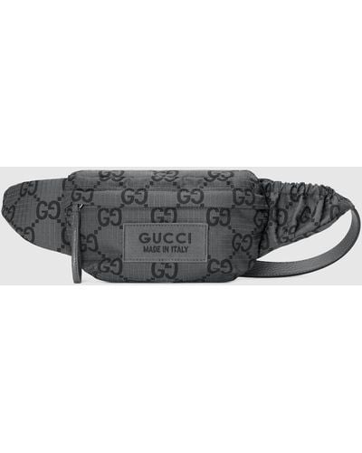 Gucci Large GG Ripstop Belt Bag - Gray