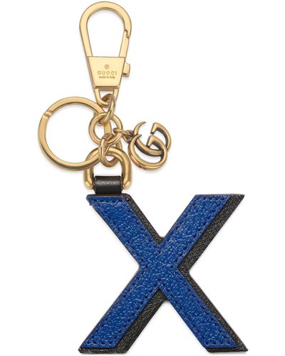 Gucci Letter X Keychain - Blue