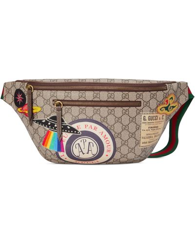 Gucci Courrier GG Supreme Belt Bag - Natural