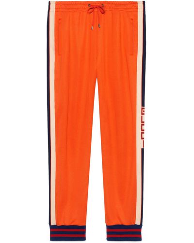 Gucci Technical Jersey Pant - Orange