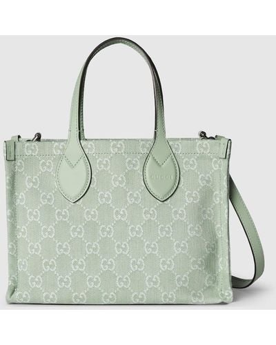 Gucci Ophidia GG Medium Tote Bag - Green