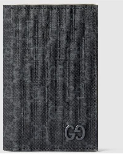 Gucci GG Long Card Case With GG Detail - Black