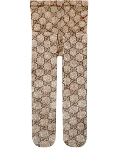 Gucci GG Pattern Tights - Natural