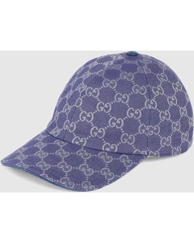 QA ®غوتشي ‎Original GG canvas baseball hat with Web in beige and blue