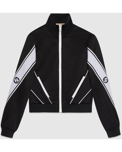 Gucci Cotton Jersey Zip Jacket - Black
