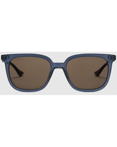 Gucci Square-frame Sunglasses - Brown