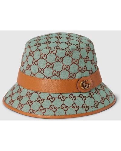 Gucci GG Canvas Bucket Hat - Green