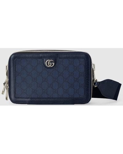 Gucci Ophidia gg Coated Canvas Cross-body Bag - Blue