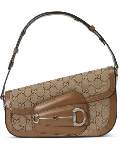 Gucci Horsebit 1955 Small Shoulder Bag - Brown