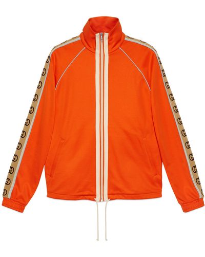 Gucci Technical Jersey Oversize Jacket - Orange