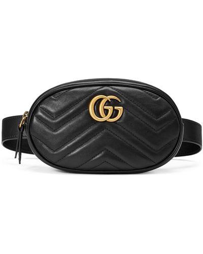 Gucci GG Marmont Matelasse Belt Bag 85 - Black