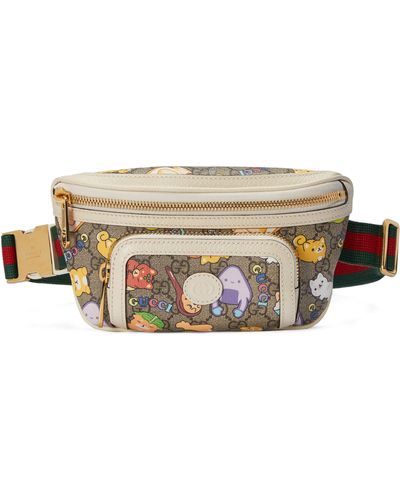 Gucci Animal Print Belt Bag - Natural