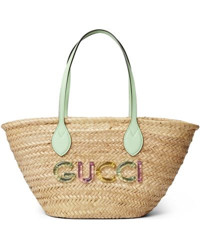 Gucci Small Tote Bag With Logo - Metallic