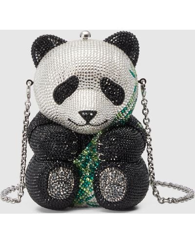 Gucci Panda With Bamboo Clutch - Gray