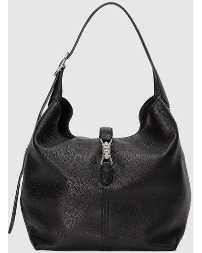 Gucci Small Leather Jackie 1961 Shoulder Bag - Black