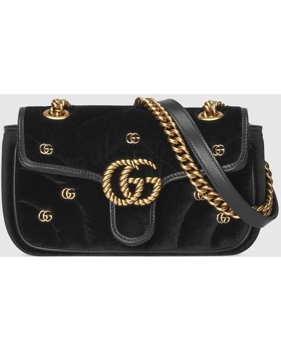 Gucci GG Marmont Mini Shoulder Bag - Black