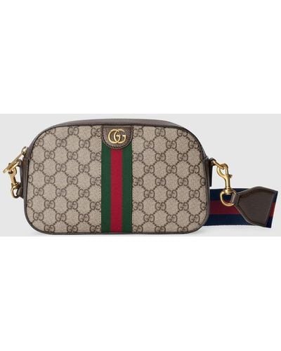 Gucci Ophidia GG Small Crossbody Bag - Brown
