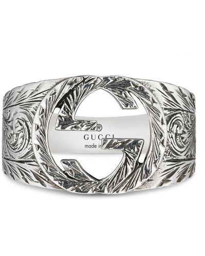 Gucci Interlocking Ring - Metallic