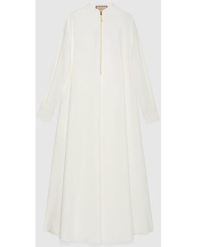 Gucci Cotton Poplin Maxi Dress - White