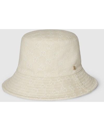 Gucci GG Denim Bucket Hat - Natural