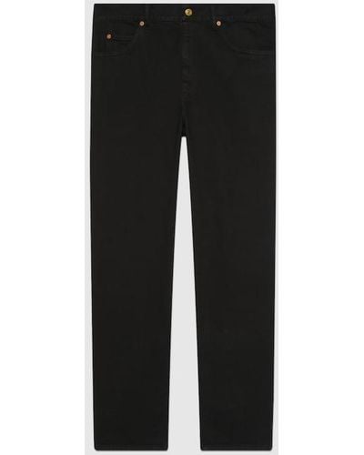 Gucci Denim Jeans With Horsebit - Black