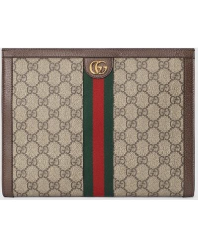 Gucci Ophidia Pouch - Brown