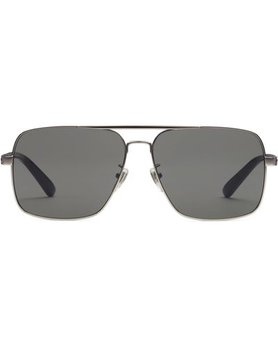 Gucci Navigator Frame Sunglasses - Grey