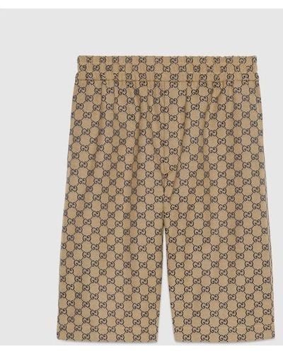 Gucci GG Cotton Shorts - Natural